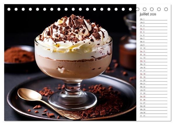 Produktbild: Plaisirs interdits (Calendrier de bureau 2026 DIN A5 vertical), CALVENDO calendrier mensuel