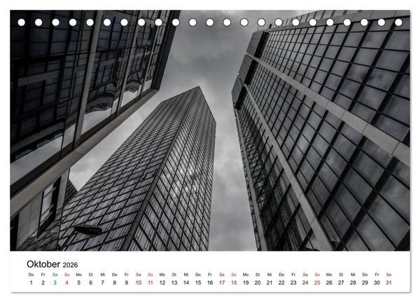 Produktbild: Frankfurt am Main bei Tag und Nacht (Tischkalender 2026 DIN A5 quer), CALVENDO Monatskalender