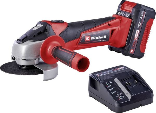 Einhell TC-AG 18/115 Li (1x4,0Ah) Power X-Change 4431133 Akku-Winkelschleifer 115 mm inkl. Akku, inkl. Ladegerät 18 V 4.