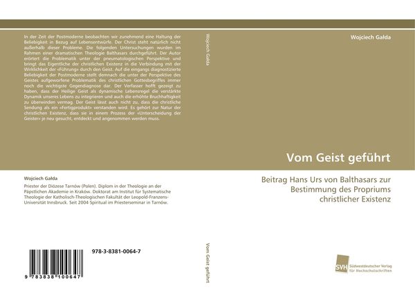Vom Geist geführt, Taschenbuch von Wojciech Galda, Südwestdeutscher Verlag für Hochschulschriften, 9783838100647