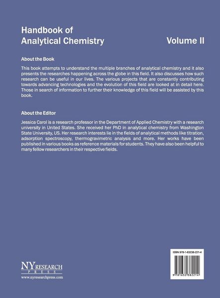 Produktbild: Handbook of Analytical Chemistry