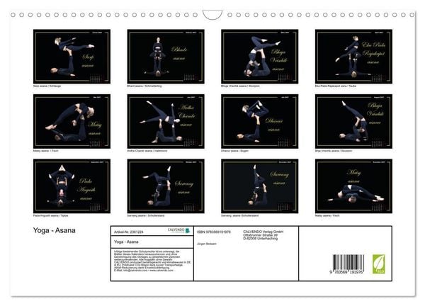 Produktbild: Yoga - Asana (Wandkalender 2027 DIN A3 quer), CALVENDO Monatskalender