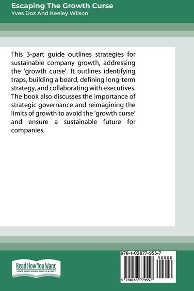 Produktbild: Escaping the Growth Curse