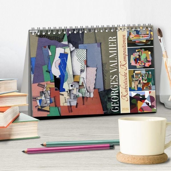Produktbild: Kubistische Kompositionen (Tischkalender 2026 DIN A5 quer), CALVENDO Monatskalender