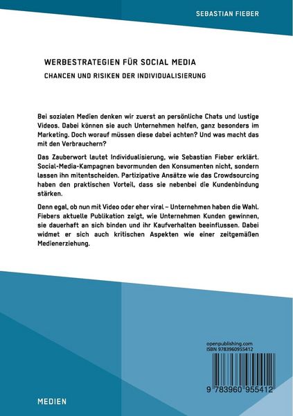 Produktbild: Werbestrategien f&uuml;r Social Media. Chancen und Risiken der Individualisierung