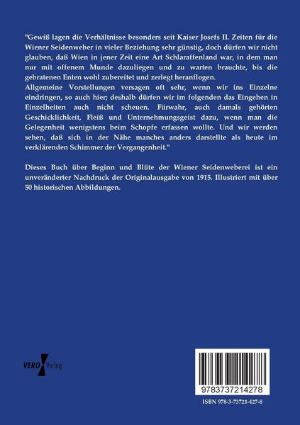 Produktbild: Beginn und Bl&uuml;te der Wiener Seidenweberei