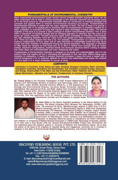 Produktbild: FUNDAMENTALS OF ENVIRONMENTAL CHEMISTRY