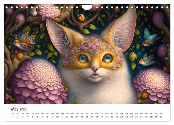 Produktbild: Fabulous creatures - In the land of mythical creatures (Wall Calendar 2026 DIN A4 landscape), CALVENDO 12 Month Wall Calendar