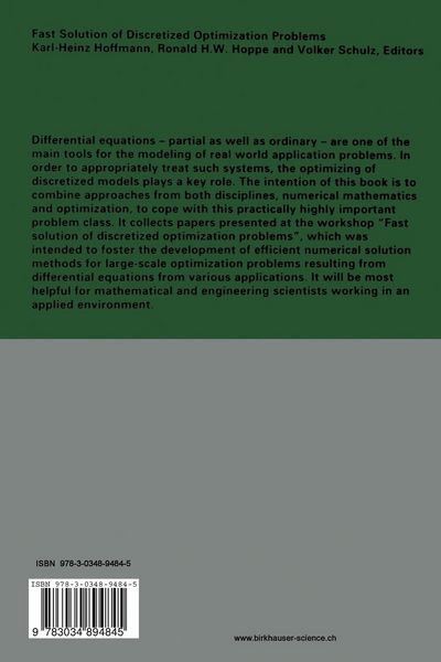 Produktbild: Fast Solution of Discretized Optimization Problems