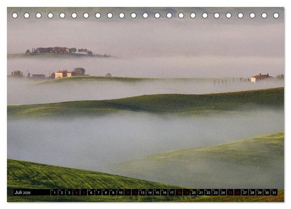 Produktbild: Toskana - Inseln im Nebel (Tischkalender 2026 DIN A5 quer), CALVENDO Monatskalender