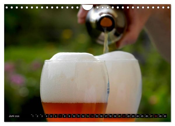 Produktbild: Biergenuss zu jeder Jahreszeit (Wandkalender 2026 DIN A4 quer), CALVENDO Monatskalender