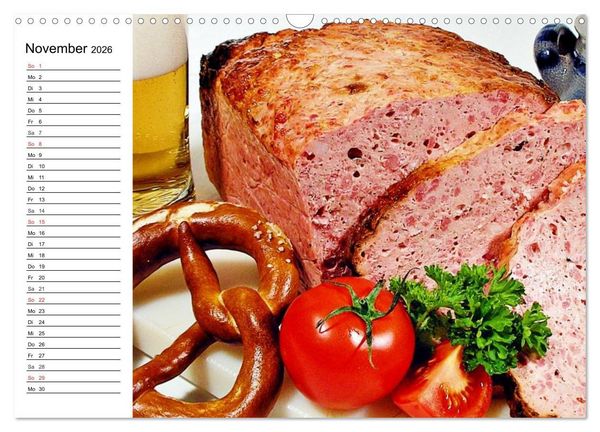 Produktbild: Brotzeit. Herzhaft und beliebt (Wandkalender 2026 DIN A3 quer), CALVENDO Monatskalender