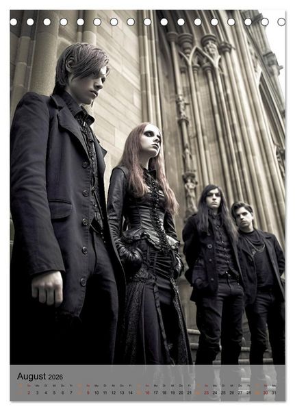 Produktbild: Gothic ist cool (Tischkalender 2026 DIN A5 hoch), CALVENDO Monatskalender
