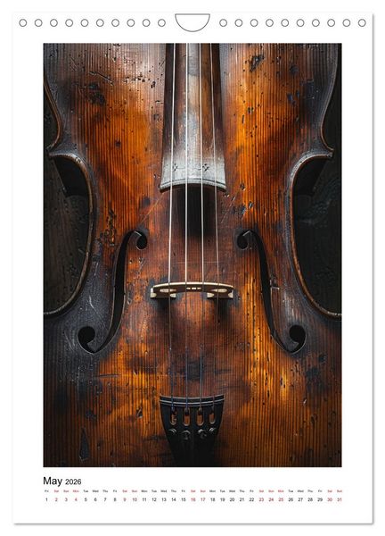 Produktbild: Violin Enjoyment (Wall Calendar 2026 DIN A4 portrait), CALVENDO 12 Month Wall Calendar