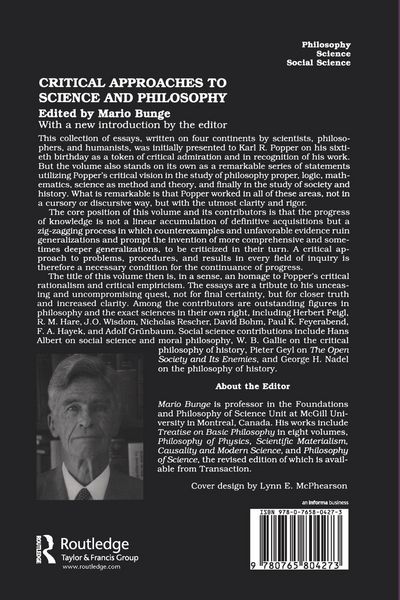 Produktbild: Critical Approaches to Science and Philosophy