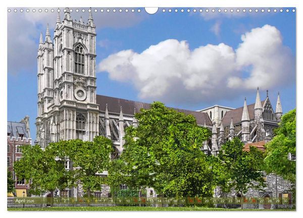 Produktbild: London around 1890-1900 - photos restored and colourised (Wall Calendar 2026 DIN A3 landscape), CALVENDO 12 Month Wall Calendar