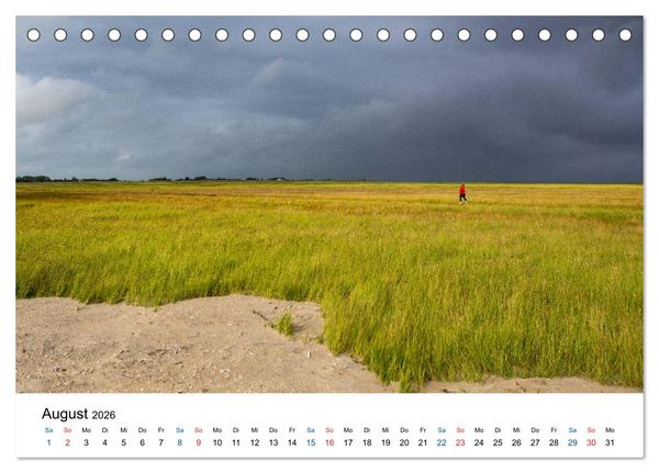 Produktbild: Lichtstimmungen in Sankt Peter-Ording (Tischkalender 2026 DIN A5 quer), CALVENDO Monatskalender