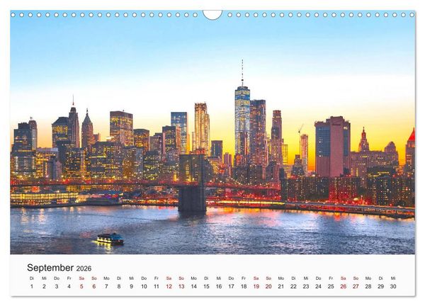 Produktbild: Traumstadt New York (Wandkalender 2026 DIN A3 quer), CALVENDO Monatskalender