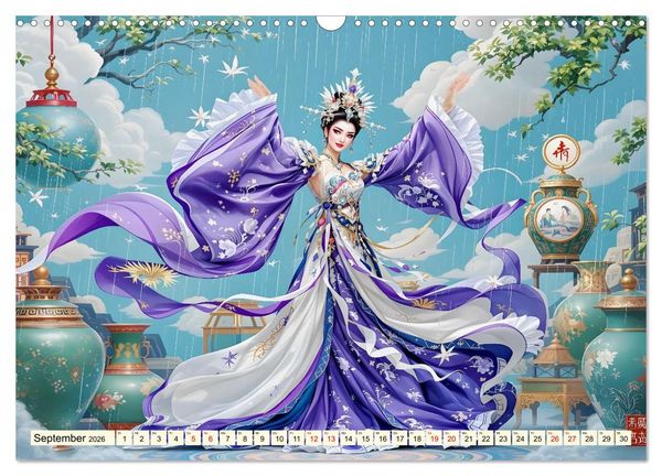Produktbild: Rhythmus der chinesischen Anmut (Wandkalender 2026 DIN A3 quer), CALVENDO Monatskalender