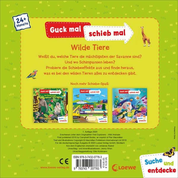 Produktbild: Guck mal, schieb mal! Suche und entdecke - Wilde Tiere