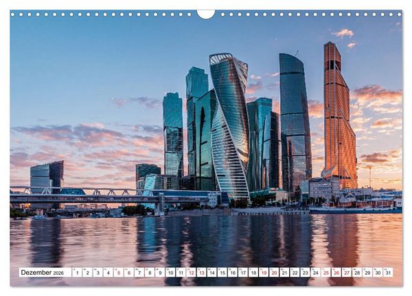 Produktbild: Skylines der sch&ouml;nsten Metropolen weltweit (Wandkalender 2026 DIN A3 quer), CALVENDO Monatskalender