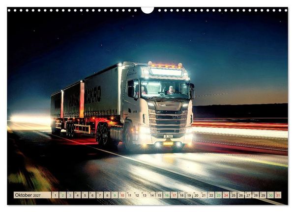 Produktbild: Road Train - LKW (Wandkalender 2027 DIN A3 quer), CALVENDO Monatskalender