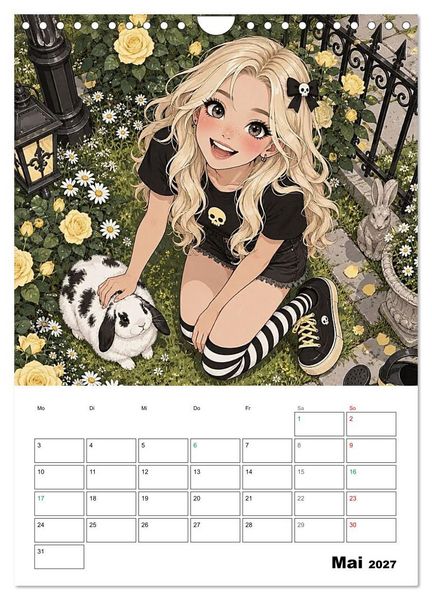 Produktbild: Kim, eben anders normal (Wandkalender 2027 DIN A4 hoch), CALVENDO Monatskalender