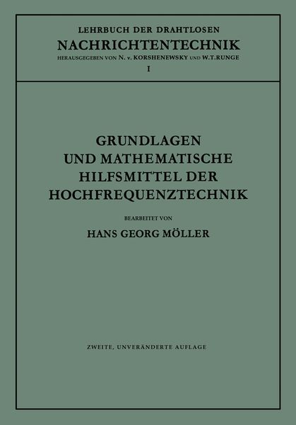 Produktbild: Grundlagen und mathematische Hilfsmittel der Hochfrequenztechnik