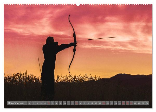 Produktbild: Bogenschie&szlig;en. Sport - Spa&szlig; - Spannung (Wandkalender 2026 DIN A2 quer), CALVENDO Monatskalender