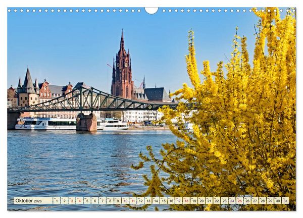 Produktbild: Frankfurt - meine Stadt mit viel Herz (Wandkalender 2026 DIN A3 quer), CALVENDO Monatskalender