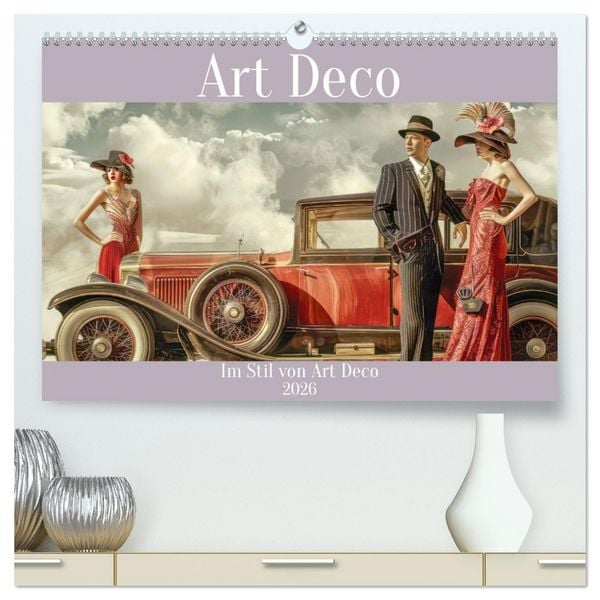 Produktbild: Art Deco - Im Stil von Art Deco (hochwertiger Premium Wandkalender 2026 DIN A2 quer), Kunstdruck in Hochglanz