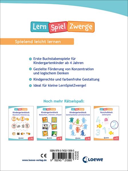 Produktbild: Die neuen LernSpielZwerge - Erste Buchstabenspiele