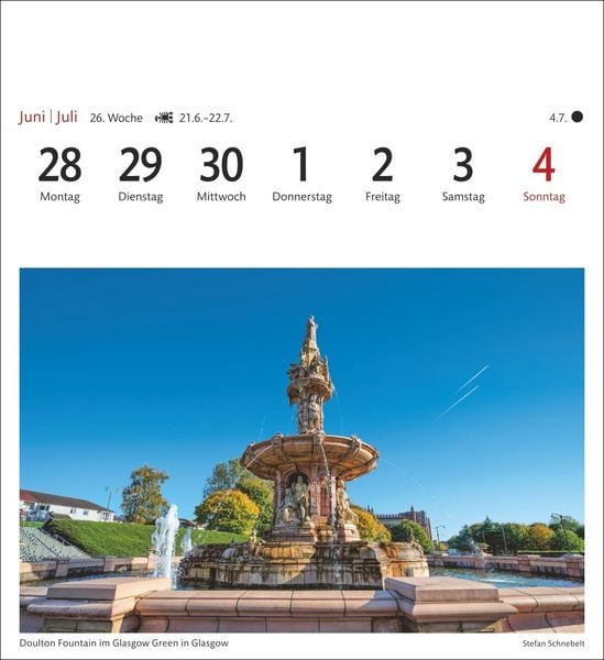 Produktbild: Schottland Sehnsuchtskalender 2027 - Wochenkalender mit 53 Postkarten