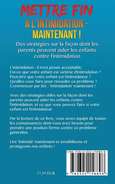 Produktbild: Mettre Fin &agrave; l'intimidation - Maintenant !