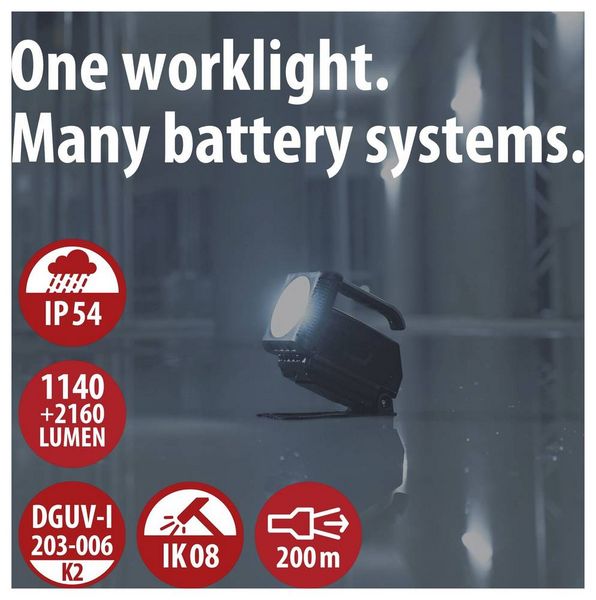 Produktbild: Brennenstuhl Multi Battery HL 3000 Akku-Baustrahler 20W 2160lm Tageslichtwei&szlig; 1173730000