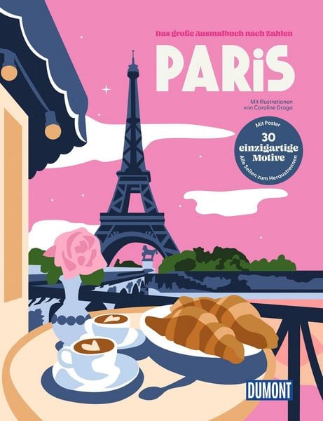 Produktbild: Paris - Das gro&szlig;e Ausmalbuch nach Zahlen
