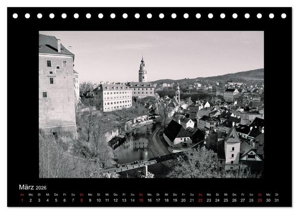 Produktbild: Sch&ouml;nheit an der Moldau - Cesky Krumlov (Tischkalender 2026 DIN A5 quer), CALVENDO Monatskalender