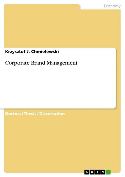 Produktbild: Corporate Brand Management