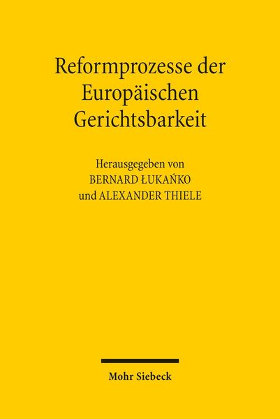 Produktbild: Reformprozesse der Europ&auml;ischen Gerichtsbarkeit