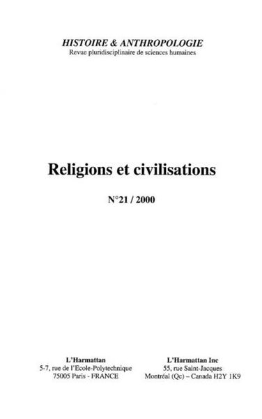 Produktbild: Histoire et anthropologie no.21