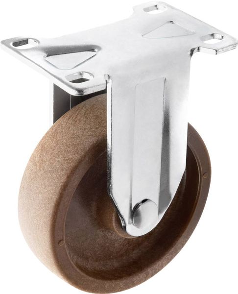 TOOLCRAFT TO-5137950 Bockrolle mit Anschraubplatte 100 mm Polyamid und Glasfasern Tragfähigkeit (max.): 125 kg