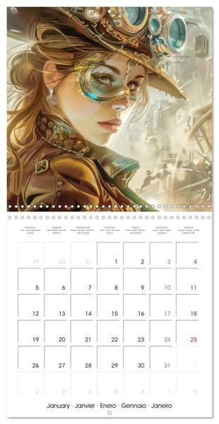 Produktbild: Steampunk - Mechanical World (Wall Calendar 2026 12 &times; 12 Inch) CALVENDO 12 Month Wall Calendar