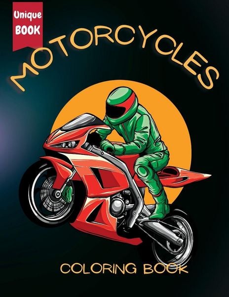 Produktbild: Motorcycle Coloring Book for Boys