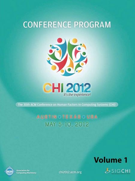 Produktbild: CHI 2012 The 30th ACM Conference on Human Factors in Computing Systems V1