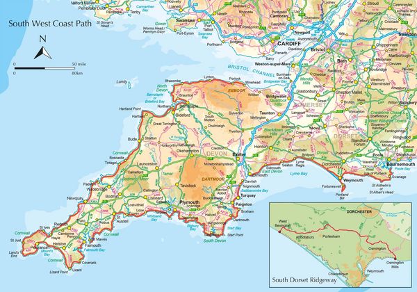 Produktbild: Walking the South West Coast Path