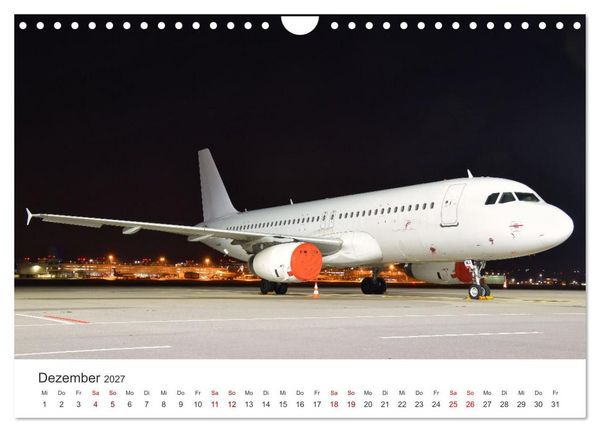 Produktbild: Flugzeugimpressionen auf dem Flughafen (Wandkalender 2027 DIN A4 quer), CALVENDO Monatskalender