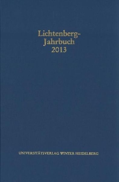 Produktbild: Lichtenberg-Jahrbuch 2013