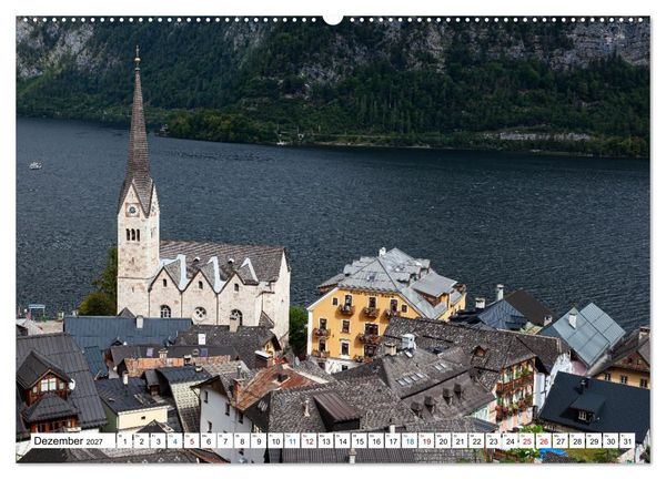 Produktbild: Hallstatt und der Hallst&auml;tter See (hochwertiger Premium Wandkalender 2027 DIN A2 quer), Kunstdruck in Hochglanz