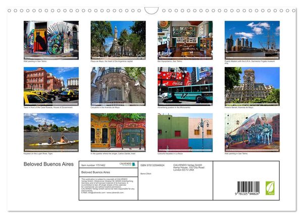 Produktbild: Zillich, B: Beloved Buenos Aires (Wall Calendar 2025 DIN A3