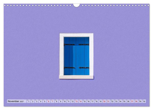 Produktbild: Minimal Burano (Wandkalender 2027 DIN A3 quer), CALVENDO Monatskalender